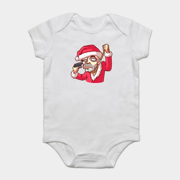 Santa Claus Christmas Baby Bodysuit by merchhousetee